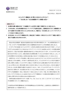 ミトコンドリア・葉緑体に次ぐ第三の共生オルガネラか