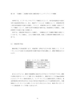 第3章 一次調査・二次調査の結果と調査対象コミュニティファンドの概要