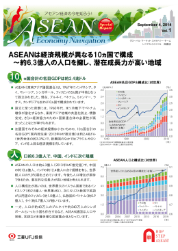 ASEANは経済規模が異なる10ヵ国で構成