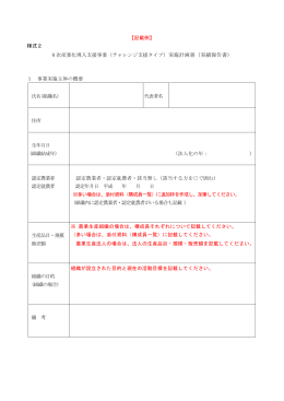 実施計画書記載例（PDF：120KB）