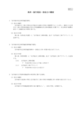 条例・施行規則一部改正の概要（PDF：61KB）