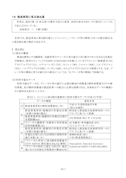 15. 鉄道車両に係る排出量（PDF形式：764KB）