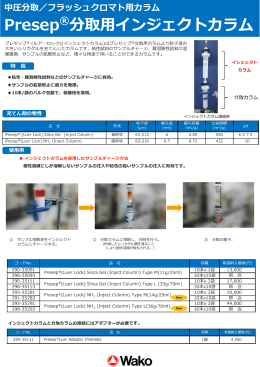 Presep®分取用インジェクトカラム