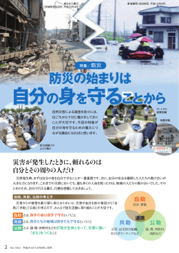 防災の始まりは 自分の身を守ることから