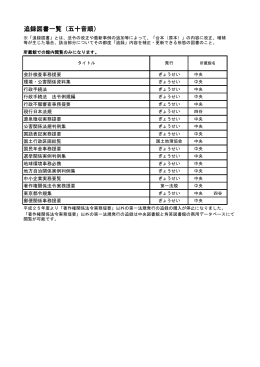 法令集等追録図書 [PDF形式：75KB]