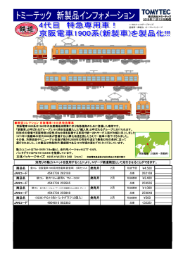 京阪電車 1900系特急電車(新製車) 3両セットA