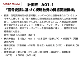 A01-1 信号変調に基づく視聴触覚の質感認識機構（PDF）