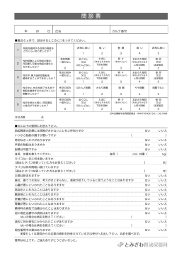 問診票