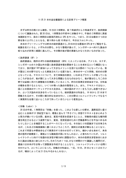 11月21日（木）の会合結果記者ブリーフィング概要【PDF：106KB】