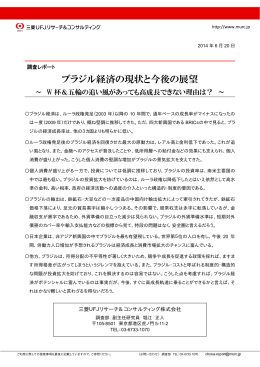 ブラジル経済の現状と今後の展望 - 三菱UFJリサーチ&コンサルティング