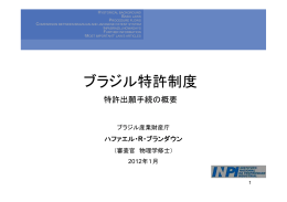 ブラジル特許制度