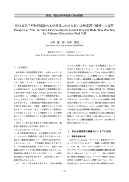 固体高分子形燃料電池の本格普及に向けた脱白金酸素還元触媒への展望