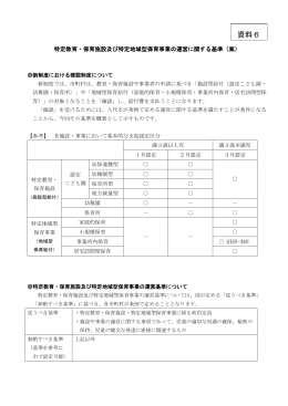 第4回資料6 特定教育・保育施設及び特定地域型保育事業の運営