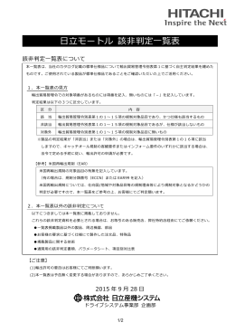 モートル 該  判定  覧表