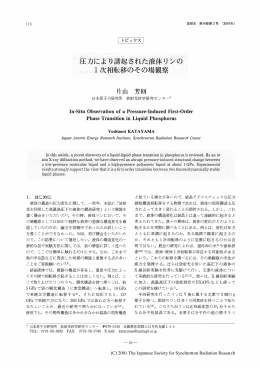 1 次相転移のその場観察