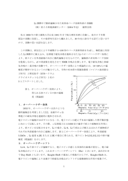 1 Li 薄膜中で動的偏極させた短寿命ベータ放射性核の NMR （株）原子力