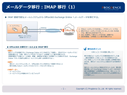 メールデータ移行：IMAP 移行（1）