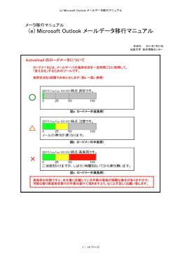 (e) Microsoft Outlook メールデータ移行マニュアル