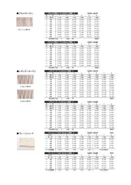 フラットカーテン レギュラーカーテン プレーンシェード