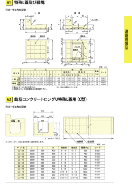 特殊L蓋及び縁塊