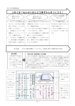 つきぐま1ねんせいのじどう車ずかんをつくろう！