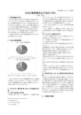 日本の電源構成はどうあるべきか ( 484KB) 山崎 達也