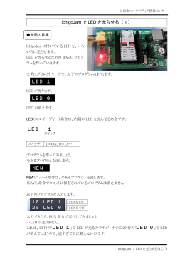IchigoJam で LED を光らせる（1）