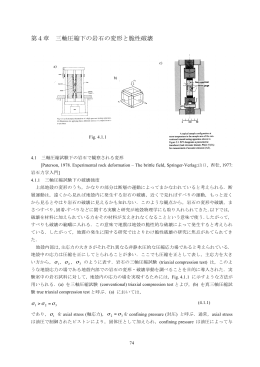 第4章 三軸圧縮下の岩石の変形と脆性破壊