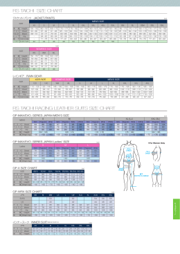 RS TAICHI SIZE CHART RS TAICHI RACING LEATHER SUITS SIZE
