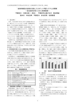 技術的概念の定着を目指したロボット学習システムの開発 - Mura