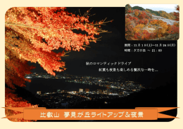 比叡山 夢見が丘ライトアップ＆夜景