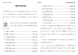 部首の名前と役目