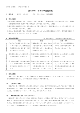 第5学年 体育科学習指導案