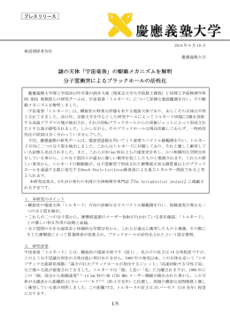 プレスリリース全文(PDF/882KB)