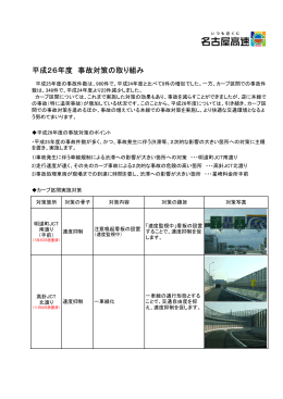 平成26年度 事故対策の取り組み
