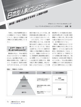 第6回：現場力を強化する本社・人事部の役割デロイト トーマツ