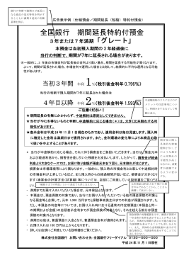 仕組預金の表示に係る広告表示例を変更しました。