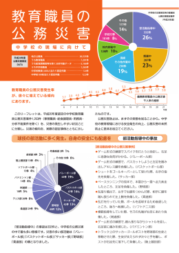 教育職員の 公 務 災 害 - 地方公務員災害補償基金 福岡県支部