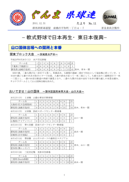 No.11 - 群馬県野球連盟