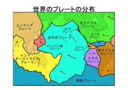 世界のプレートの分布