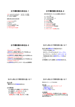 分子標的薬の命名法