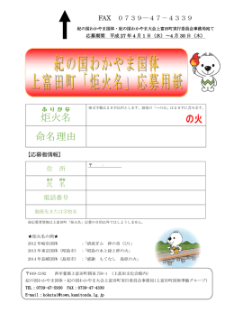 炬火名 命名理由