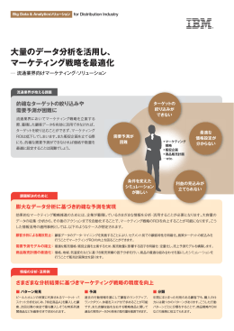 大量のデータ分析を活用し、 マーケティング戦略を最適化