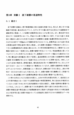 第3章 実験I流 下液膜の発達特性