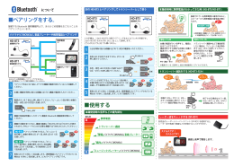 ペアリングをする。 使用する