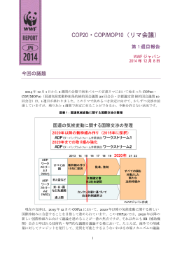 COP20第1週目の報告