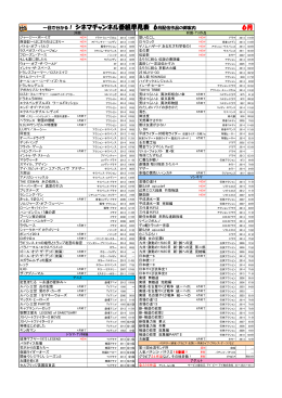 6月 一目で分かる！ シネマチャンネル番組早見表 6