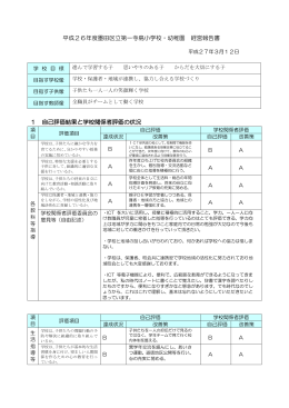 平成26年度学校評価（PDF：256KB）