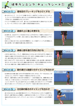 健康ランニング チェックシート①