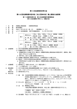 第68回兵庫県郡市区対抗〔加入団体対抗〕陸上